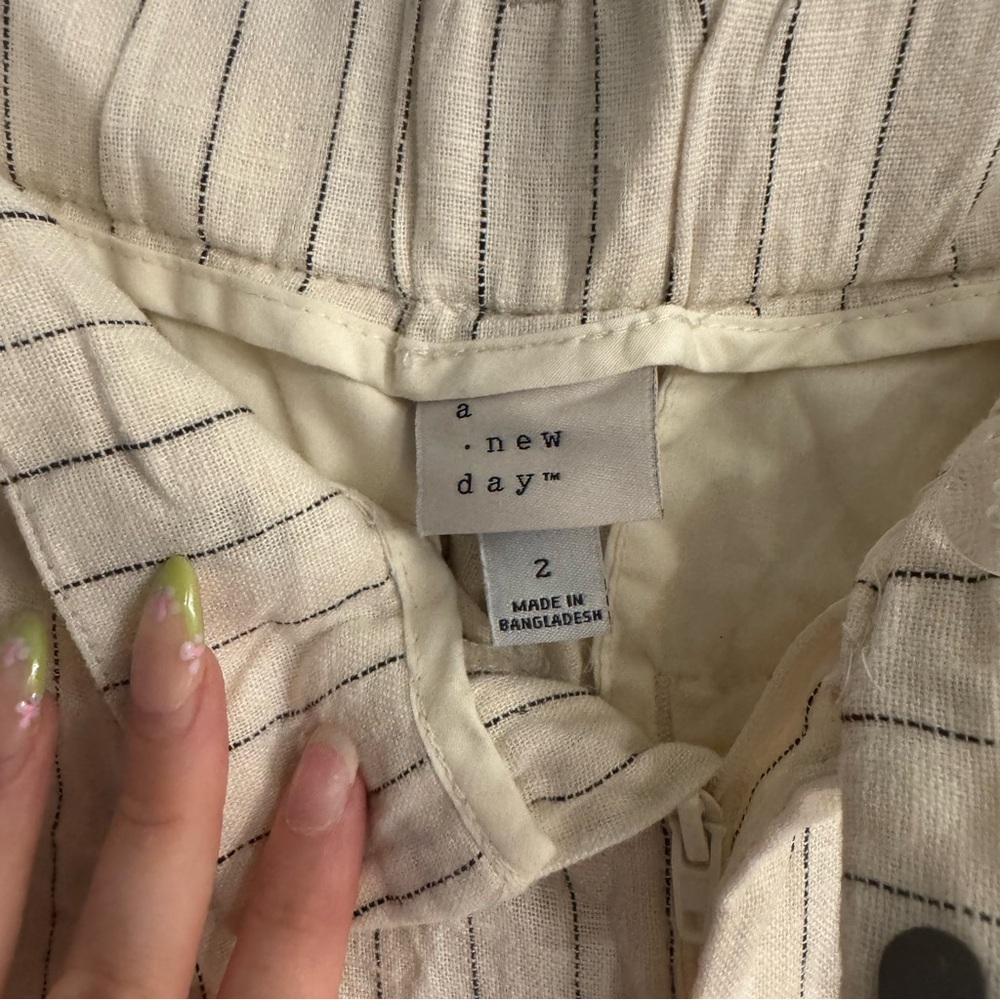 a new day Cream Wide Leg Pants - Picture 4 of 6